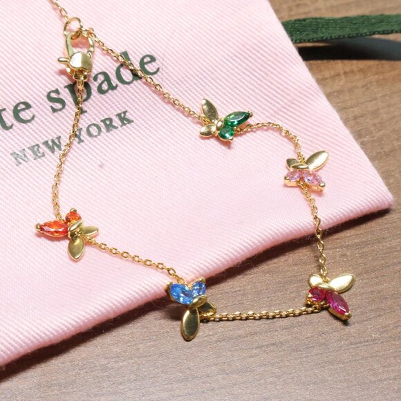 New Kate Spade social butterfly multi color bracelet - Picture 1 of 3